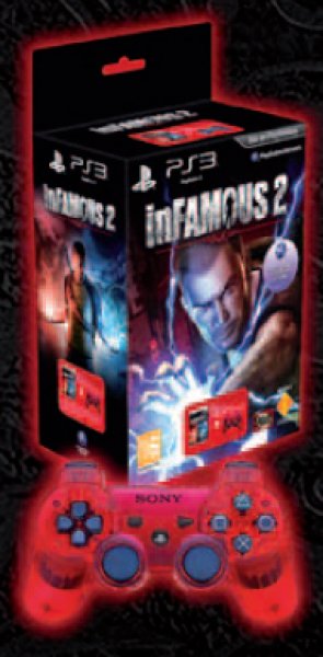 Infamous 2   Dualshock 3 Crimson Red Ps3